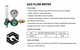Argon CO2 Mig Tig Flowmeter Welding Regulator Gauge